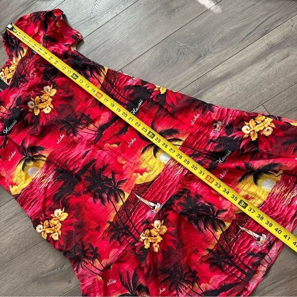 Women's Royal Creations Hawaii Tropical Print Maxi Dress With Pockets Size M - Picture 7 of 7